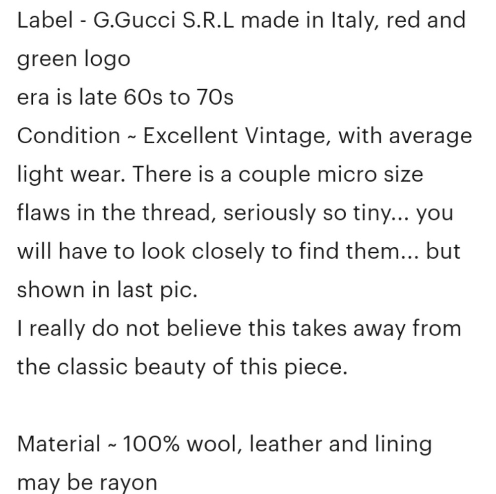 SOLD 🥰 Vintage GUCCI wool skirt - Picture 7 of 8